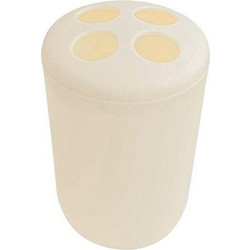 Θήκες οδοντόβουρτσας πλαστικές σε σετ 5Χ - Beige - 21578