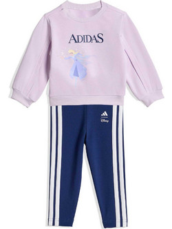 Adidas DISNEY FROZEN Βρεφικό Σετ Φόρμας για Κορίτσι Μωβ