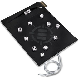 Enhance Tabletop Accessories Roll on a Scroll Dice and Rolling Mat White
