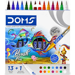 Μαρκαδόροι Doms Brush Pen14 χρώματα 80617