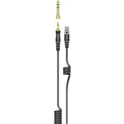 Sennheiser Καλώδιο Ήχου 3.5mm male - 3.5mm male Μαύρο με Επίχρυσους Ακροδέκτες