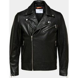Selected Biker Jacket 16086881 Black