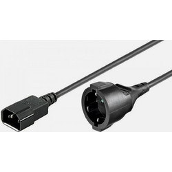 Καλώδιο Τροφοδοσίας Manhattan ICOC 067-NC-15 C14 σε Schuko - 1.5 m, 250V/10-16A & H05VV-F