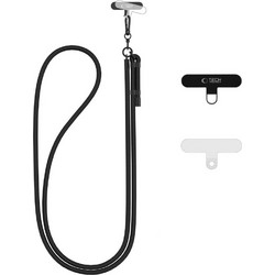 Tech-Protect C1S ROPE Crossbody Λουράκι Λαιμού για Κινητά - Μαύρο