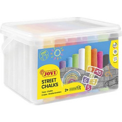 Jovi Κιμωλίες Χρωματιστές Jumbo Washable 20x100mm Κουτί 48 Τεμ