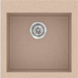 Sanitec Classic 339 Ένθετος Νεροχύτης Γρανίτη Ματ Granite Sand 50x50cm
