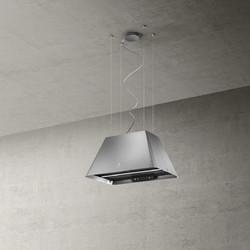 Elica Ikona Light Απορροφητήρας Νησίδα-Οροφής 60cm Inox