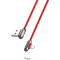 Hoco U60 Angle 90° USB-A to Lightning Cable 1.2m Red GER-HC-U60LR