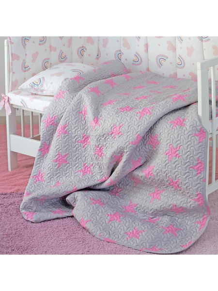 Melinen Home ΚΟΥΒΕΡΛΙ ΕΜΠΡΙΜΕ KIDS STAR GIRL ΚΟΥΝΙΑΣ 110Χ160
