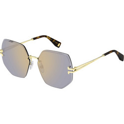 Marc Jacobs MJ1090S 83I/K1 Ανδρικά Γυαλιά Ηλίου Πολυγωνικά Μεταλλικά Χρυσά με Μαύρο Polarized Φακό