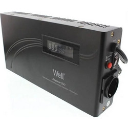 Well AVR-500VA SlimPower Σταθεροποιητής Τάσης 500VA με 1 Πρίζα Schuko