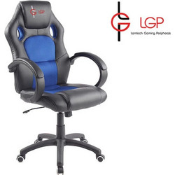 Lamtech LGP Kronos Καρέκλα Gaming Δερματίνης Μαύρη Μπλε LGP021530