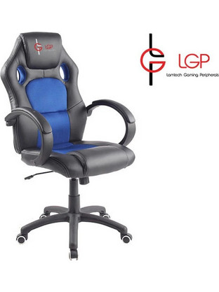 Lamtech LGP Kronos Καρέκλα Gaming Δερματίνης Μαύρη Μπλε LGP021530
