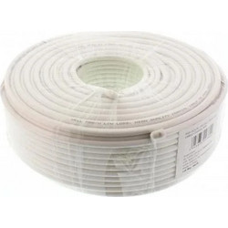 Καλώδιο ομοαξωνικό 100m, 7mm, CX-011LC, 75R λευκό Well RG6-CCS/AL-100-WL