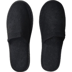 Παντόφλες ξενοδοχειακές κλειστές μαύρες Terry Antislip One Size 200 ζεύγη Joli