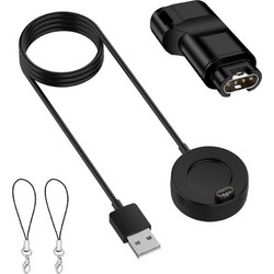 GARMIN Καλώδιο αντικατάστασης Φόρτισης USB Data + USB-C Adapter για Garmin smartwatch Fenix 7/6/5 Pro/Vivoactive 3/4/Forerunner 45/245/745/945/Venu 2/2S/Instinct/Epix - 1μ. - ΜΑΥΡΟ