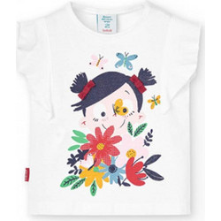 Boboli Παιδικό T-Shirt Κοντομάνικο Λευκό 206097-1100