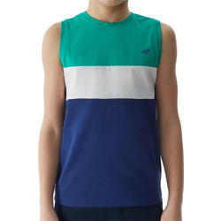 4F Παιδικό T-Shirt Αμάνικο Πράσινο Navy Μπλε 4FJWSS24TSLEM038-41S