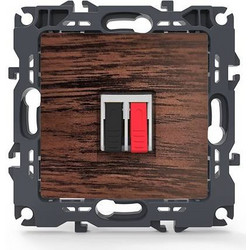Aca Light PRIME ΠΡΙΖΑ ΗΧΕΙΩΝ ΜΟΝΗ ΜΕ ΚΛΙΠ ΠΛΑΣΤΙΚΗ ΧΡΩΜΑ ΞΥΛΟΥ 36-230VAC IP20