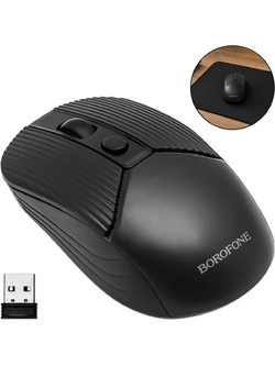Borofone BG5 Ασύρματο Mini Ποντίκι Black