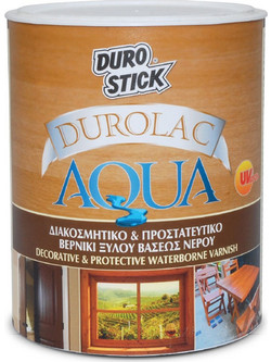 Durostick Durolac Βερνίκι Επιφάνειας Διαλύτου Satin Διάφανο 2.5lt