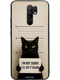 Sonique Men's Edition Back Cover Not Sorry (Xiaomi Redmi 9)