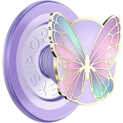 PopSockets PopGrip MagSafe Enamel Butterfly Prism Βάση Κινητού Lavender