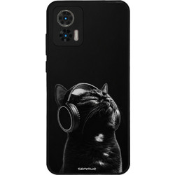 Sonique Men's Edition Θήκη Audio Kitten - Black (Motorola Edge 30 Neo 5G)