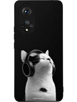 Sonique Men's Edition Θήκη (Honor 50 5G) με Σχέδιο «Audio Kitten - White»