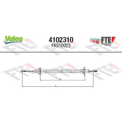 VALEO 4102310 - FKS10023 VALEO ΝΤΙΖΑ ΣΥΜΠΛΕΚΤΗ