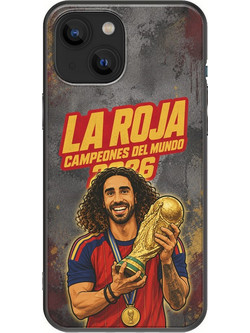 Θήκη La Roja Campeones del Mundo - Marc Cucurella iPhone 13 mini Black TPU (Μαύρη Σιλικόνη)