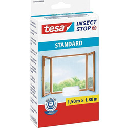 TESA Insect Stop Standard Αυτοκόλλητη Σταθερή Σίτα Παραθύρου Πολυεστέρα 150x180cm 55680-00000-02