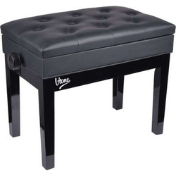 V-TONE BENCH 2 BK piano bench with storage compartment BLACK