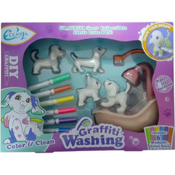 Σετ ζωγραφικής σε ζωάκια πλενόμενα - Graffiti Washing - 802 - 233328
