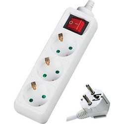 Πολύπριζο με διακόπτη 3 θέσεων 3x1,5mm DMPRO Power DM103BK