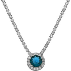 Prince Silvero Γυναικείο Κολιέ Ροζέτα από Ασήμι 925 3A-KD627-1M