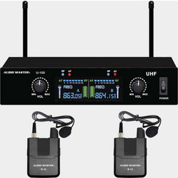 Audio Master U150-BB Σετ 2 Ασύρματα Μικρόφωνα Πέτου