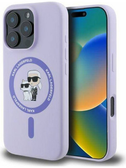 Karl Lagerfeld Liquid Back Cover Σιλικόνης για iPhone 16 Pro - Μωβ