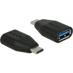 DELOCK DELOCK αντάπτορας USB-C σε USB 3.1 θηλυκό 65519, 10Gbps, μαύρος