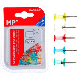 MP MP χρωματιστές πινέζες για πίνακα PA346-2, 11mm, 40τμχ