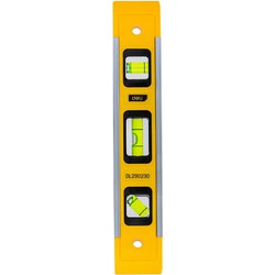 DELI DELI αλφάδι DL290230 με 3 μάτια, πλαστικό, μαγνητικό, 23cm