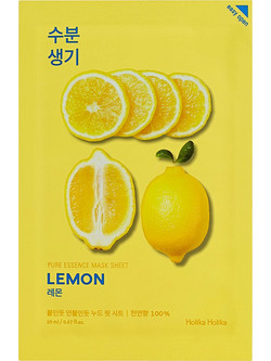 Holika Holika Lemon Pure Essence Sheet Μάσκα Προσώπου για Λάμψη 20ml