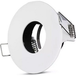 Βάση Σποτ GU10 Στρογγυλή Φ88x38mm Λευκό Σώμα IP20 V-TAC 3611