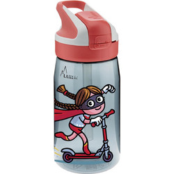 Laken Scooter Tritan Summit Παιδικό Μπουκάλι Θερμός Πλαστικό BPA Free με Καλαμάκι Κόκκινο 450ml