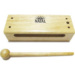 NATAL WOOD BLOCK SMALL INCL.MALLET BWB-S