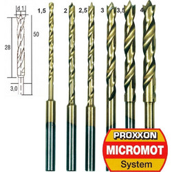 Proxxon Τρυπάνια Ξύλου Σετ 1,5 - 4,0 Hss-Ti 6Τμχ 28876