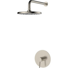 RAVENNA Nami 10 Brushed Nickel Εντοιχιζόμενη Μπαταρία Ντουζιέρας