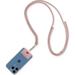 LEGAMI ΚΟΡΔΟΝΙ ΚΡΕΜΑΣΤΟ ΜΕ ΓΑΝΤΖΑΚΙ ΓΙΑ ΚΙΝΗΤΟ SMARTPHONE LANYARD - ROSE GOLD PHL0008