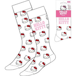 Cerda Sanrio Hello Kitty Face Γυναικείες Κάλτσες Λευκές