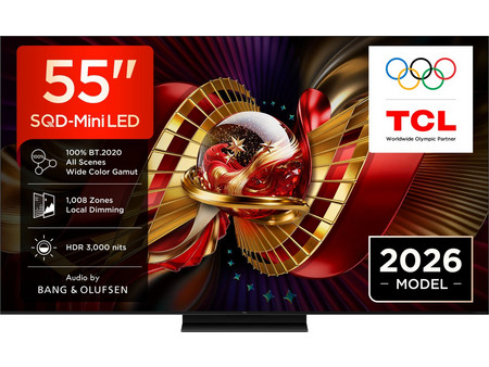 TCL SQD-Mini LED 55C8L Smart Τηλεόραση 55" 4K UHD Mini LED HDR (2026)